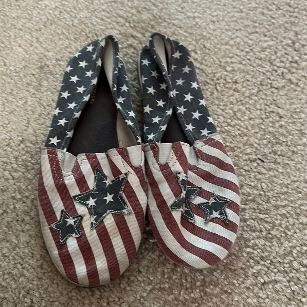 Red White and Blue Airwalk Shoes